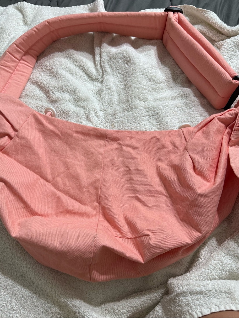 Blush Pink Pet Sling Carrier for Small Dogs & Cats